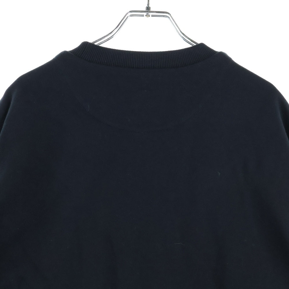 PRADA(プラダ) 23AW トライアングルロゴプレート クルーネック スウェットトレーナーブラック UJL26A