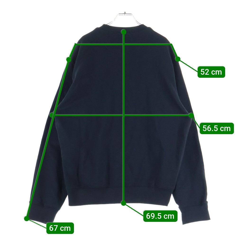 PRADA(プラダ) 23AW トライアングルロゴプレート クルーネック スウェットトレーナーブラック UJL26A