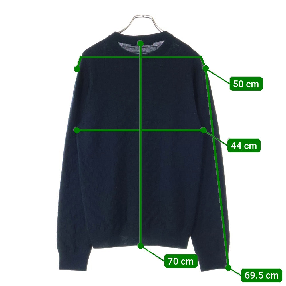 みょ　ルイヴィトン　クルーネック　ダミエ　セーター LOUIS VUITTON(ルイヴィトン) 21SS ダミエ クルーネックニット