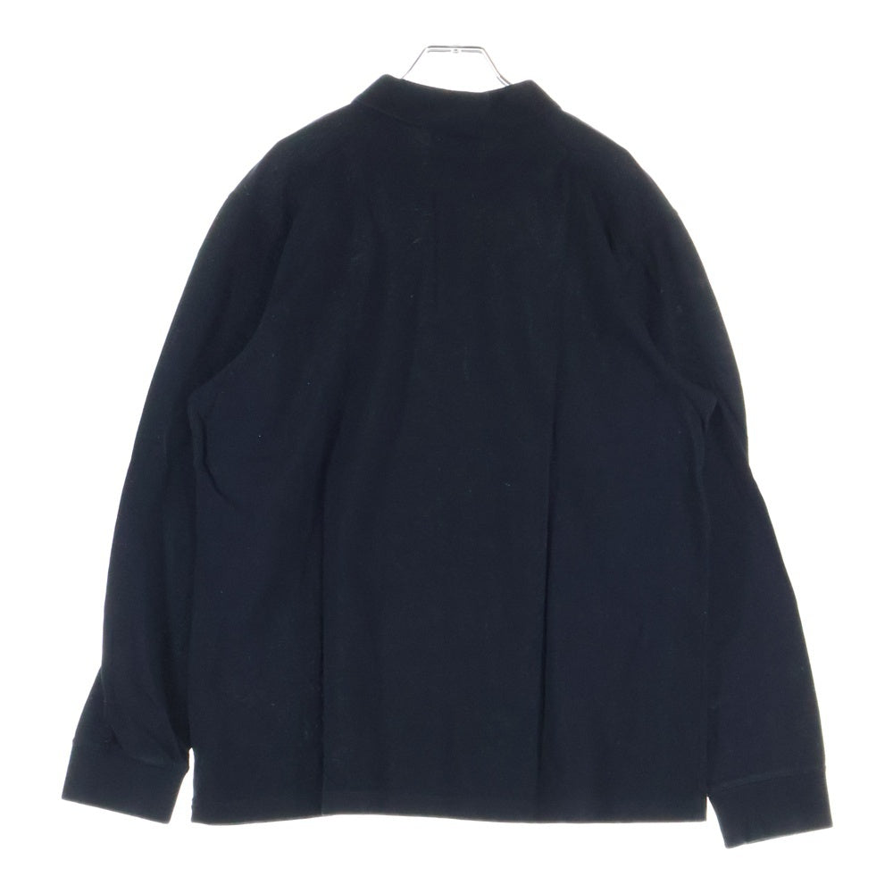 Y-3(ワイスリー) CLASSIC PIQUE LS POLO クラシック ピケ ロングスリーブ長袖シャツ ブラック GK4553