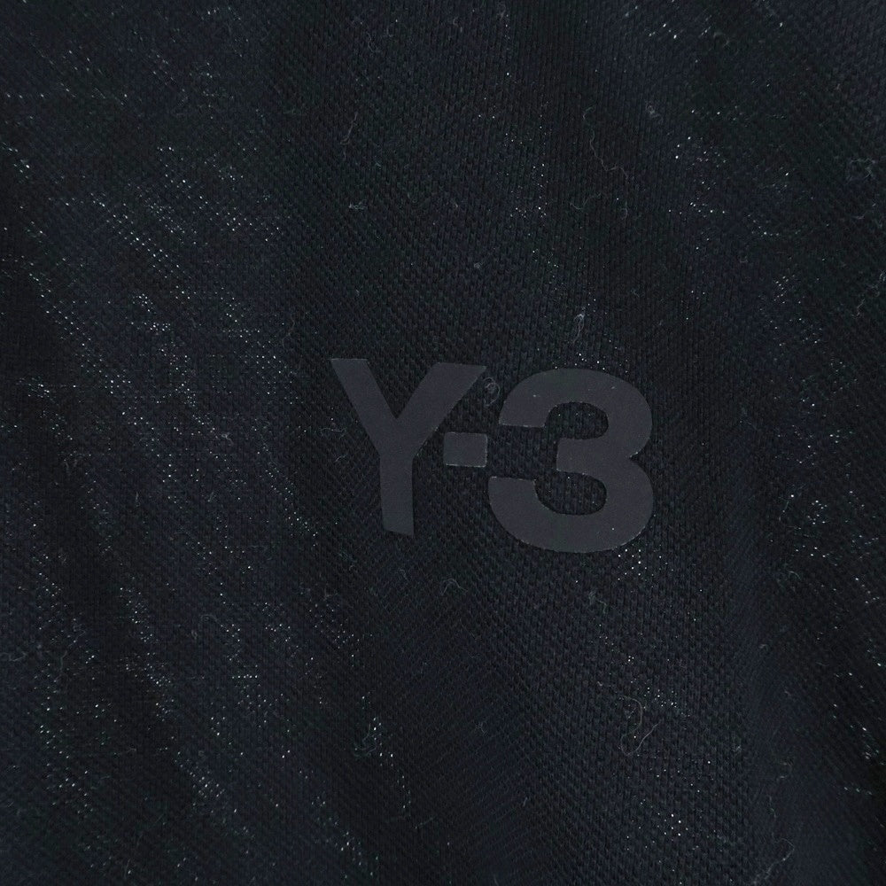 Y-3(ワイスリー) CLASSIC PIQUE LS POLO クラシック ピケ ロングスリーブ長袖シャツ ブラック GK4553