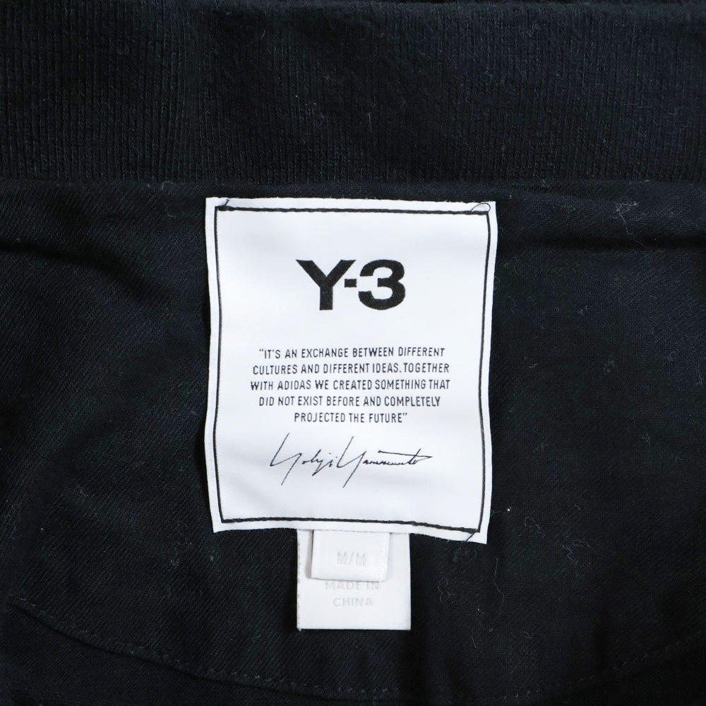 Y-3(ワイスリー) CLASSIC PIQUE LS POLO クラシック ピケ ロングスリーブ長袖シャツ ブラック GK4553