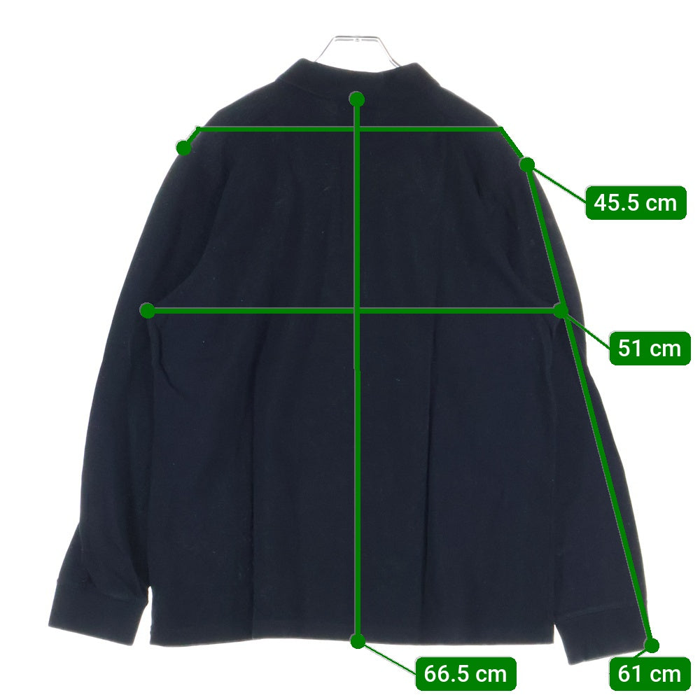 Y-3(ワイスリー) CLASSIC PIQUE LS POLO クラシック ピケ ロングスリーブ長袖シャツ ブラック GK4553