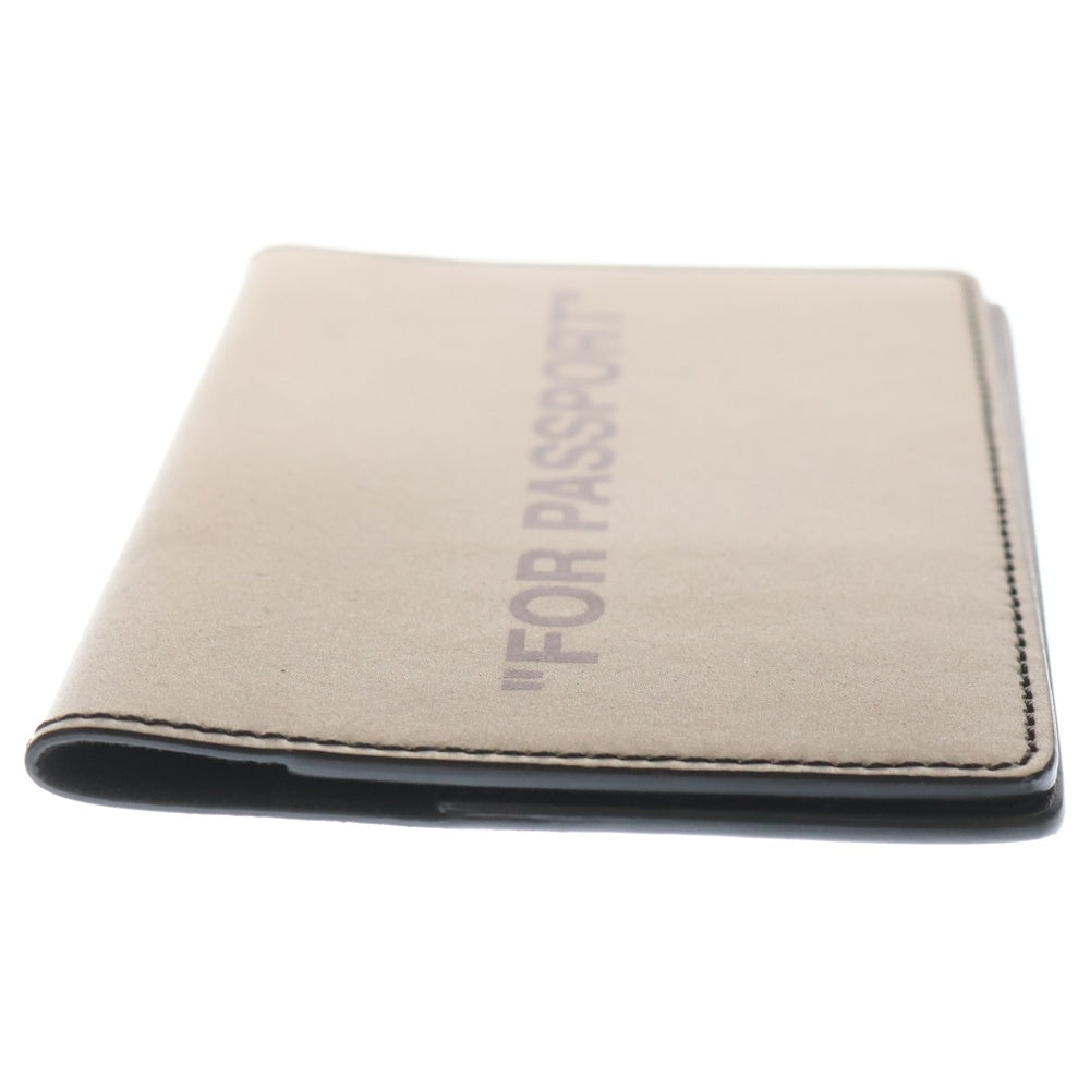 OFF-WHITE(オフホワイト) ラメプリント パスポートケース グレー