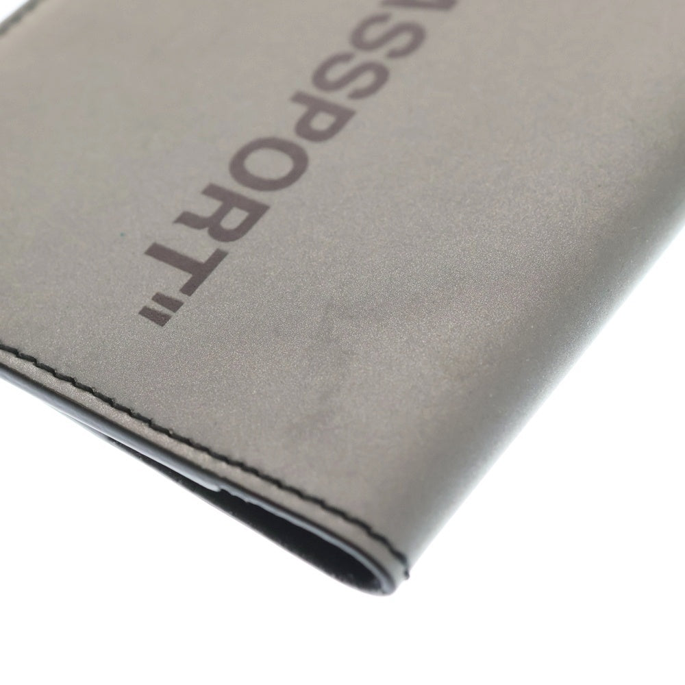 OFF-WHITE(オフホワイト) ラメプリント パスポートケース グレー