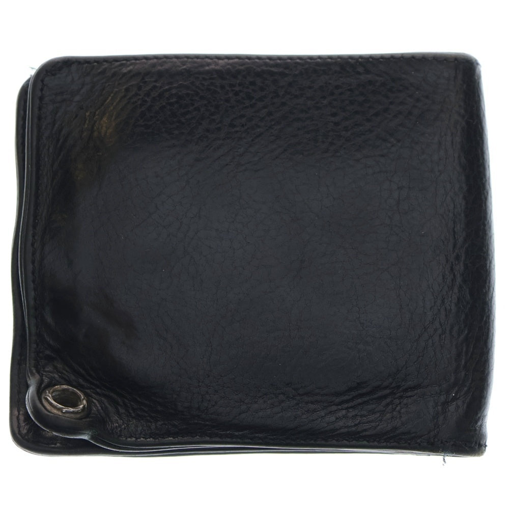 CHROME HEARTS(クロムハーツ) 1SNAP 1スナップ クロス ボールボタン レザーウォレット 財布 ブラック BCA361