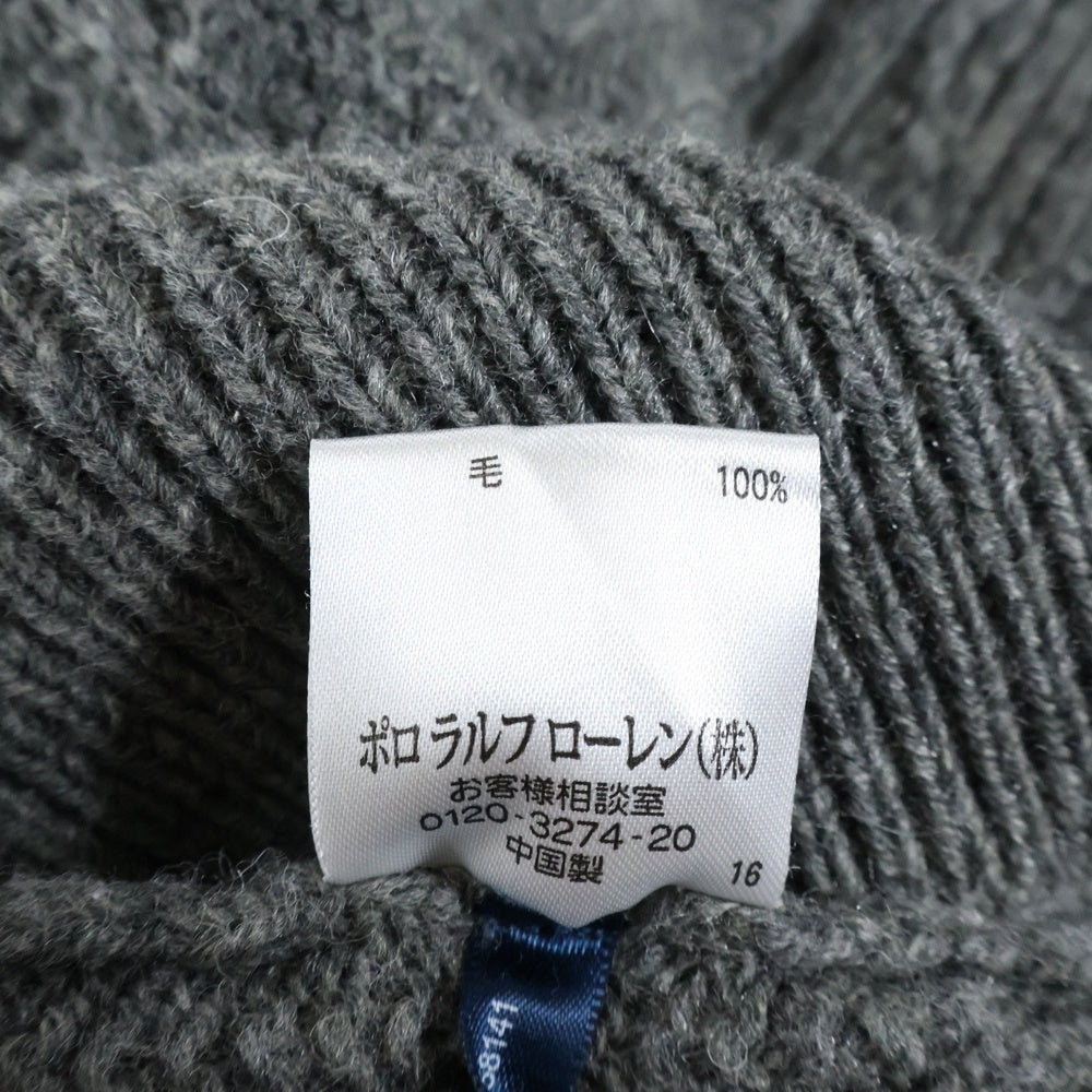 POLO RALPH LAUREN(ポロラルフローレン) Vネック ウール ケーブルニット ベスト