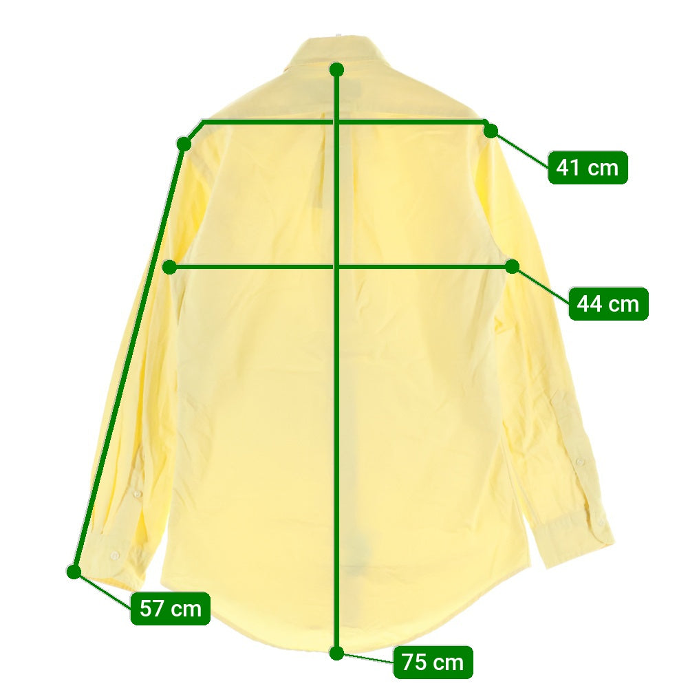 POLO RALPH LAUREN(ポロラルフローレン) ポニー刺繍 ボタンダウン コットン 長袖シャツ イエロー