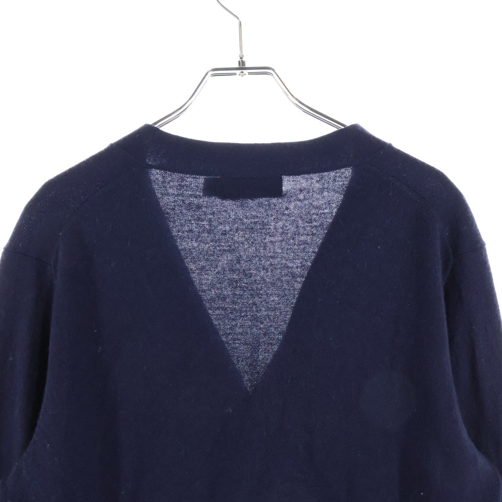 POLO RALPH LAUREN(ポロラルフローレン) ポニー刺繍 ウール Vネック ニット カーディガン ネイビー