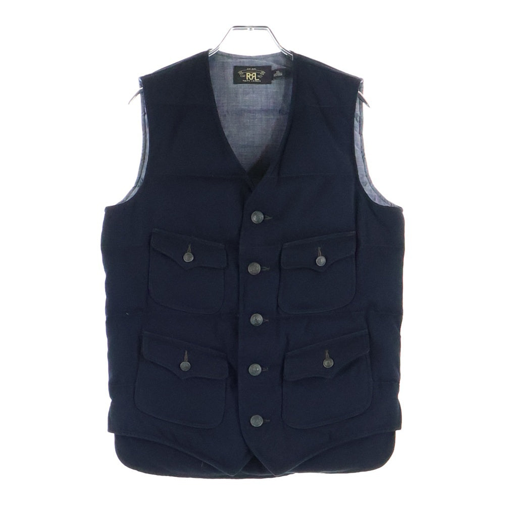 RRL(ダブルアールエル) コットン ウール ダウンベスト ブラック