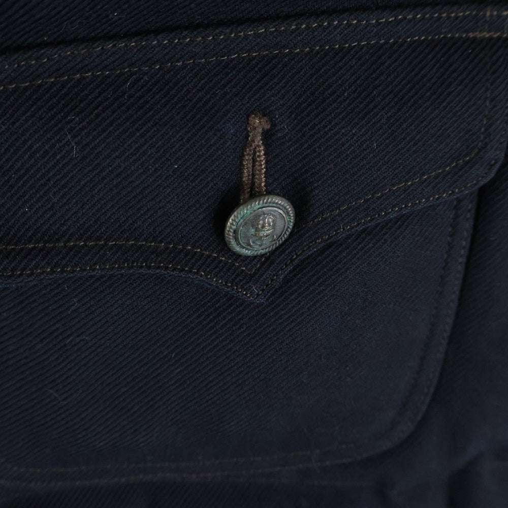 RRL(ダブルアールエル) コットン ウール ダウンベスト ブラック