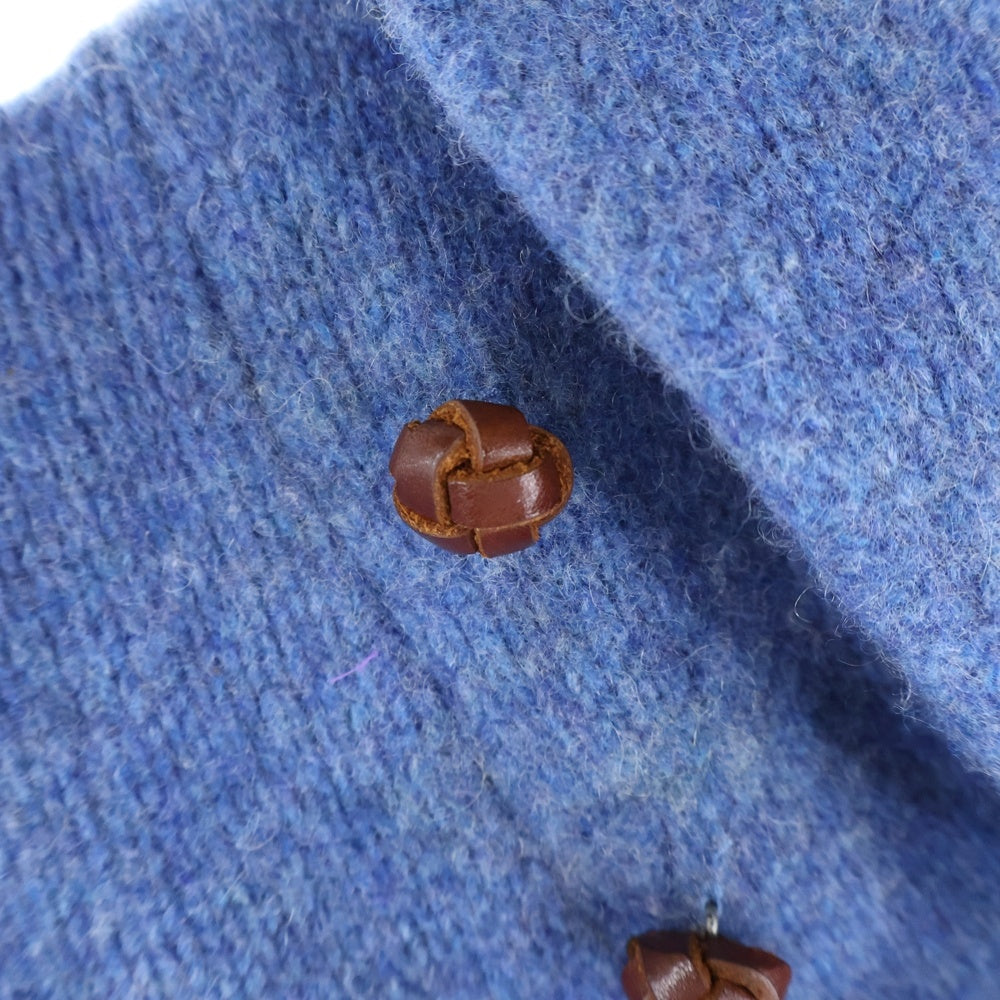 POLO RALPH LAUREN(ポロラルフローレン) メリノウール アンゴラ クルミボタン ショールカラー ニット セーター ブルー