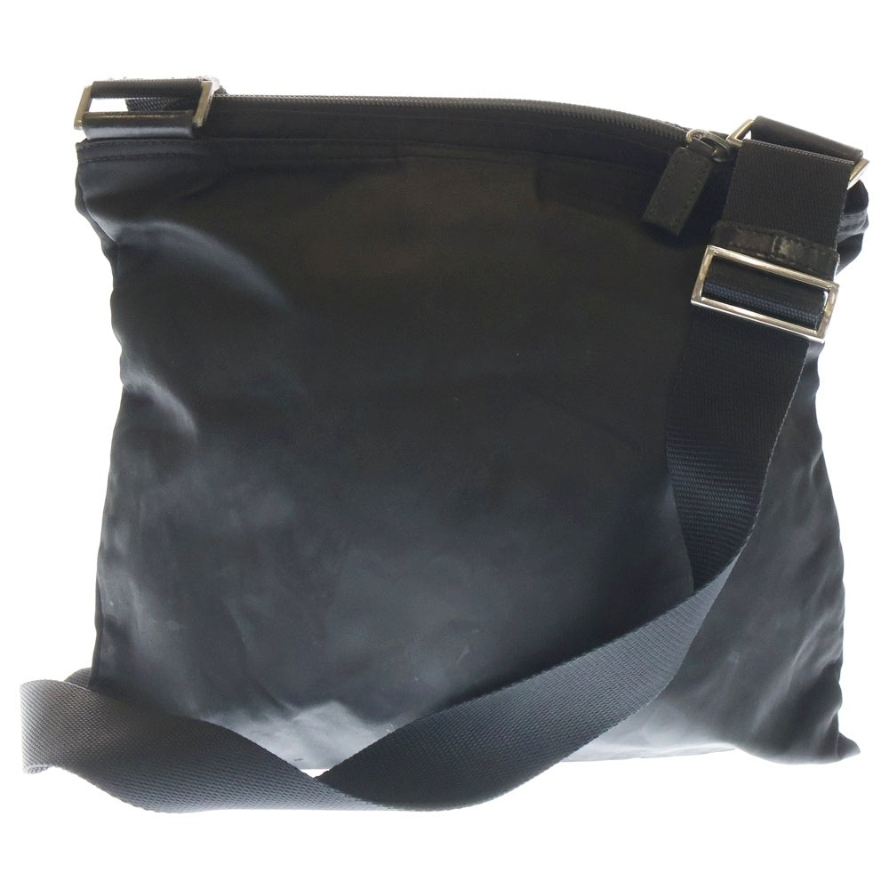 PRADA(プラダ) 三角ロゴプレート ナイロン ショルダーバッグ ブラック