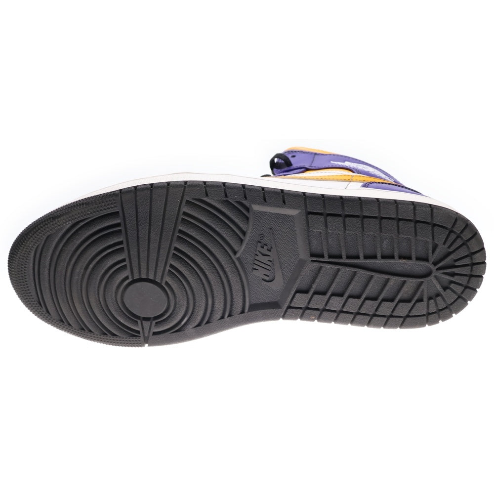 NIKE(ナイキ) AIR JORDAN 1 MID LAKERS エアジョーダン1 ミッドカットスニーカー パープル/イエロー US11/29cm DQ8426-517