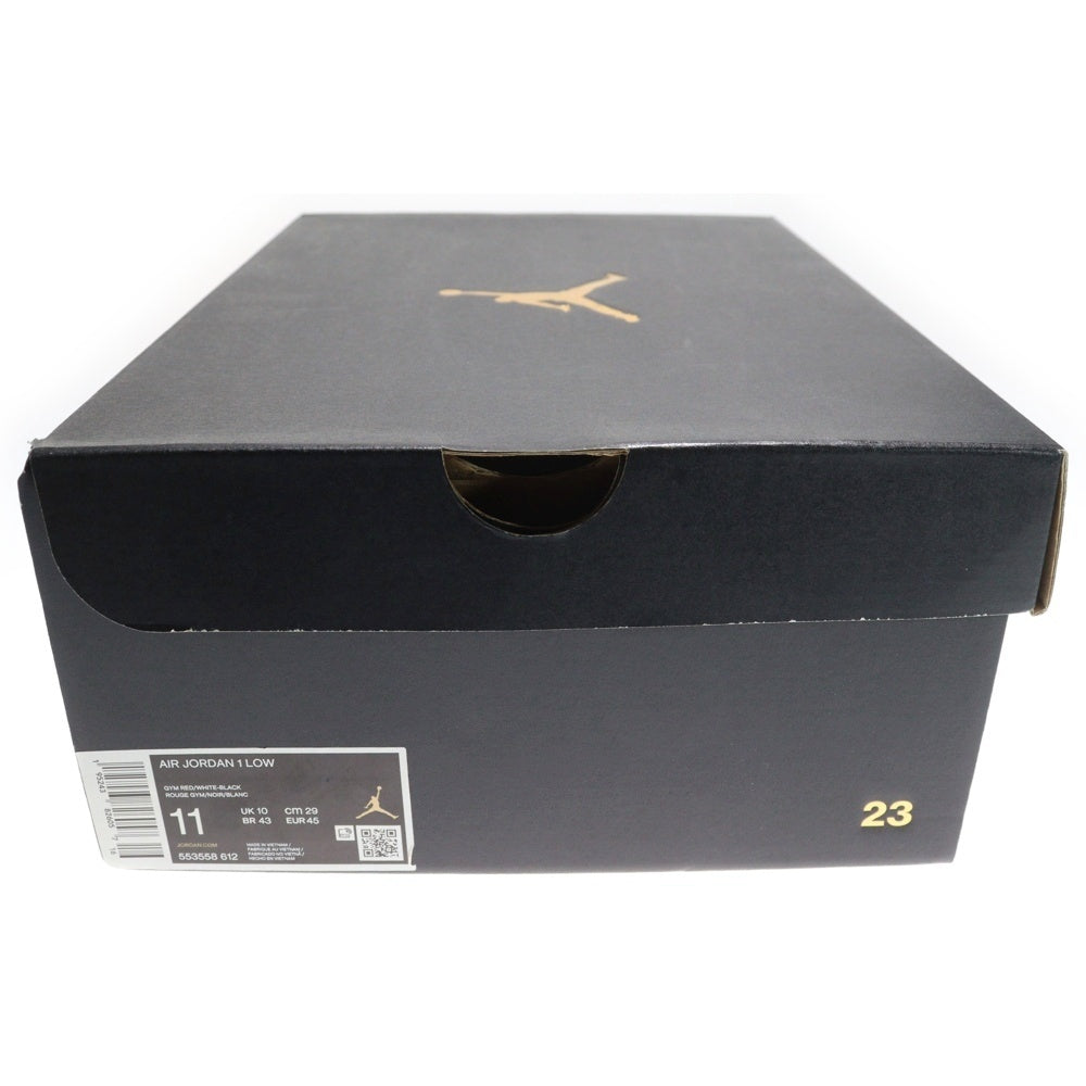 NIKE(ナイキ) AIR JORDAN 1 LOW BRED TOE エアジョーダン1 ブレッドトゥ ローカットスニーカー レッド/ブラック US11/29cm 553558-612