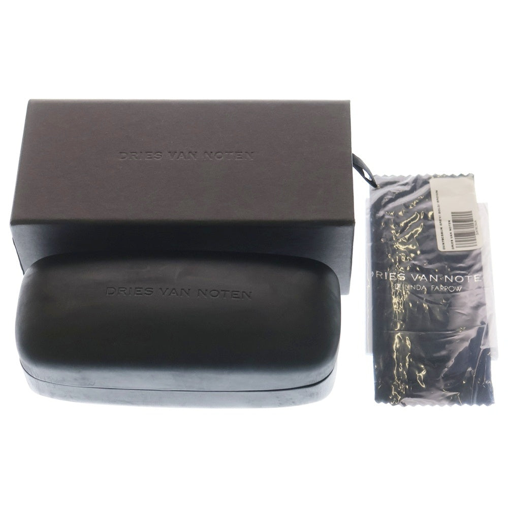 DRIES VAN NOTEN(ドリスヴァンノッテン) ×LINDA FARROW GALLERY リンダ ファロー ギャラリー サークル サングラス アイウェア メガネ ブラック/ゴールド DVN80C5SUN レディース
