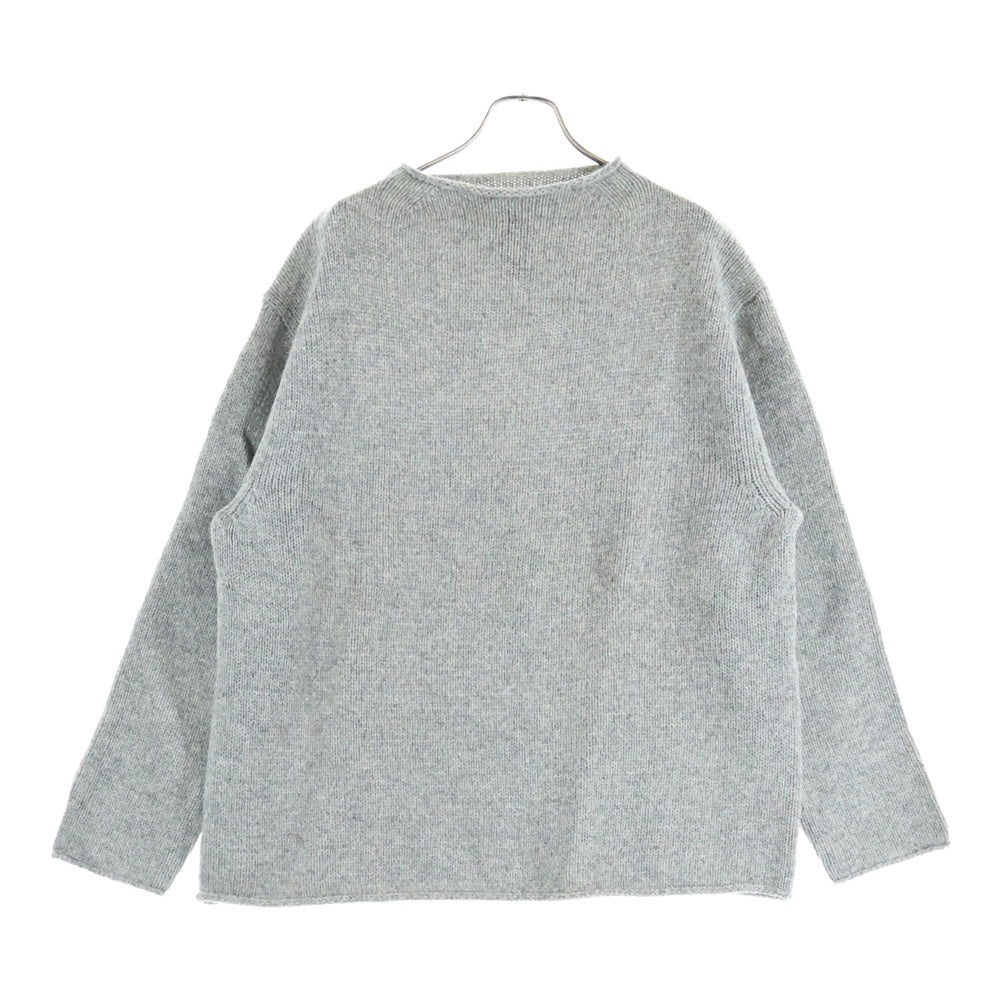 NO BRAND(ノーブランド) CITEN（シテン）ボトルネック ウール ニット セーター グレー 4253-106-0014