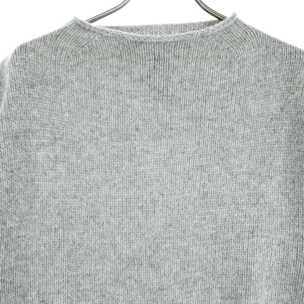 NO BRAND(ノーブランド) CITEN（シテン）ボトルネック ウール ニット セーター グレー 4253-106-0014