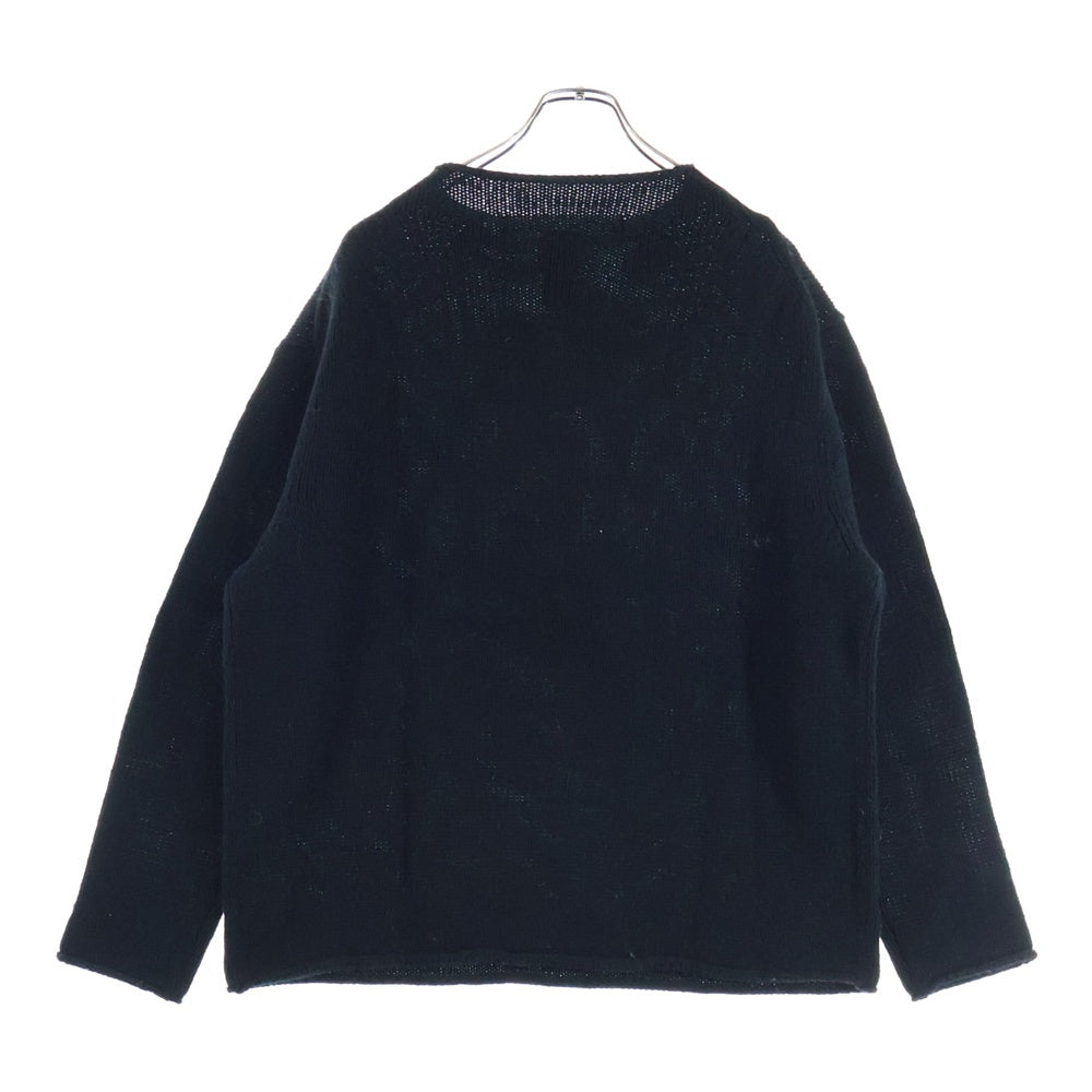 NO BRAND(ノーブランド) CITEN（シテン）ボトルネック ウール ニット セーター ブラック 4253-106-0014
