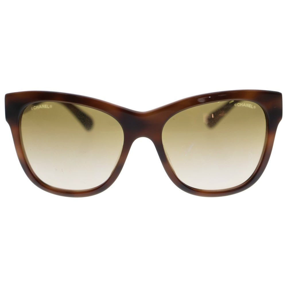 CHANEL(シャネル) ココマーク ウェリントン カラーレンズ サングラス アイウェア メガネ 眼鏡 ブラウン 5380-A