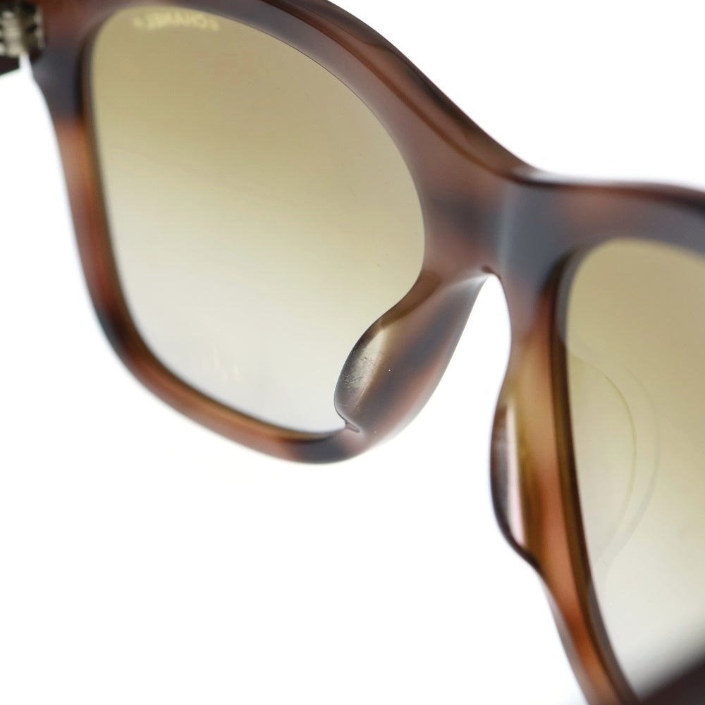 CHANEL(シャネル) ココマーク ウェリントン カラーレンズ サングラス アイウェア メガネ 眼鏡 ブラウン 5380-A
