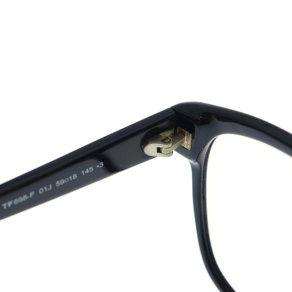 TOM FORD(トムフォード) ウェリントンフレーム サングラス アイウェア メガネ 眼鏡 ブラック TF698-F