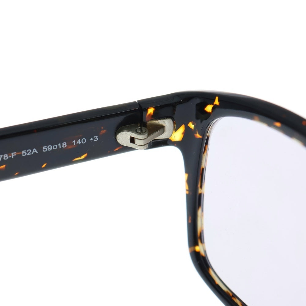 TOM FORD(トムフォード) August スクエアフレーム カラーレンズ サングラス アイウェア メガネ 眼鏡 ブラウン/ブラック TF678-F