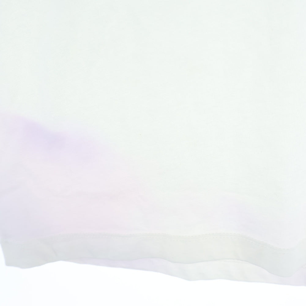 Maison Martin Margiela(メゾンマルタンマルジェラ) 19SS AIDS CHARITY エイズ チャリティ Vネック 半袖Tシャツ カットソー ホワイト/パープル S30GJ0007 S20299