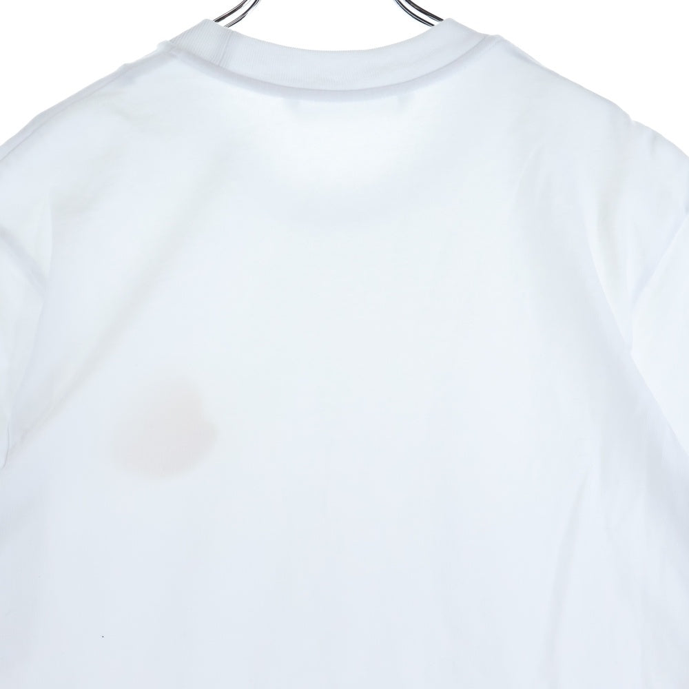 MONCLER(モンクレール) 24SS ロゴワッペン クルーネック 半袖Tシャツ カットソー ホワイト J10918C00045 83927