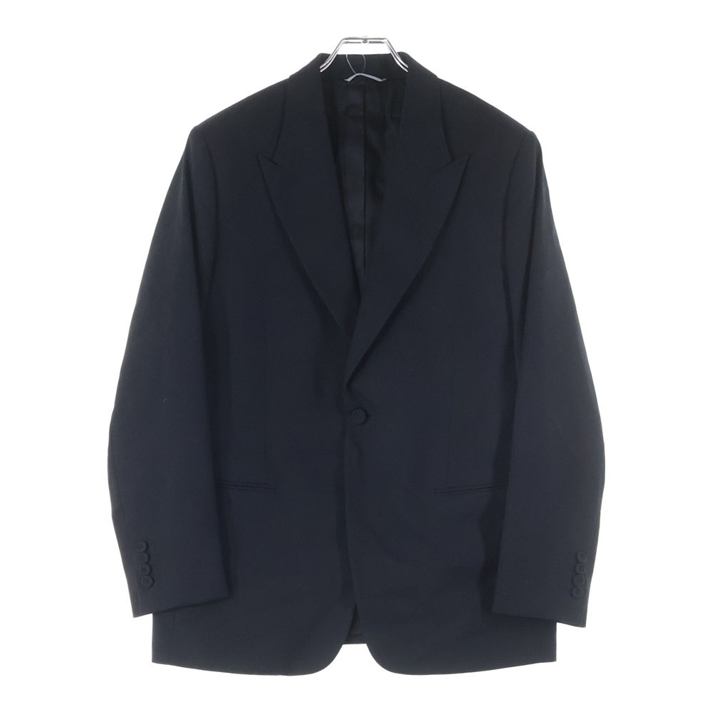 DIOR(ディオール) 19AW パイソン柄 ピークドラペル ウール 1B テーラードジャケット ブラック 933C222B4926