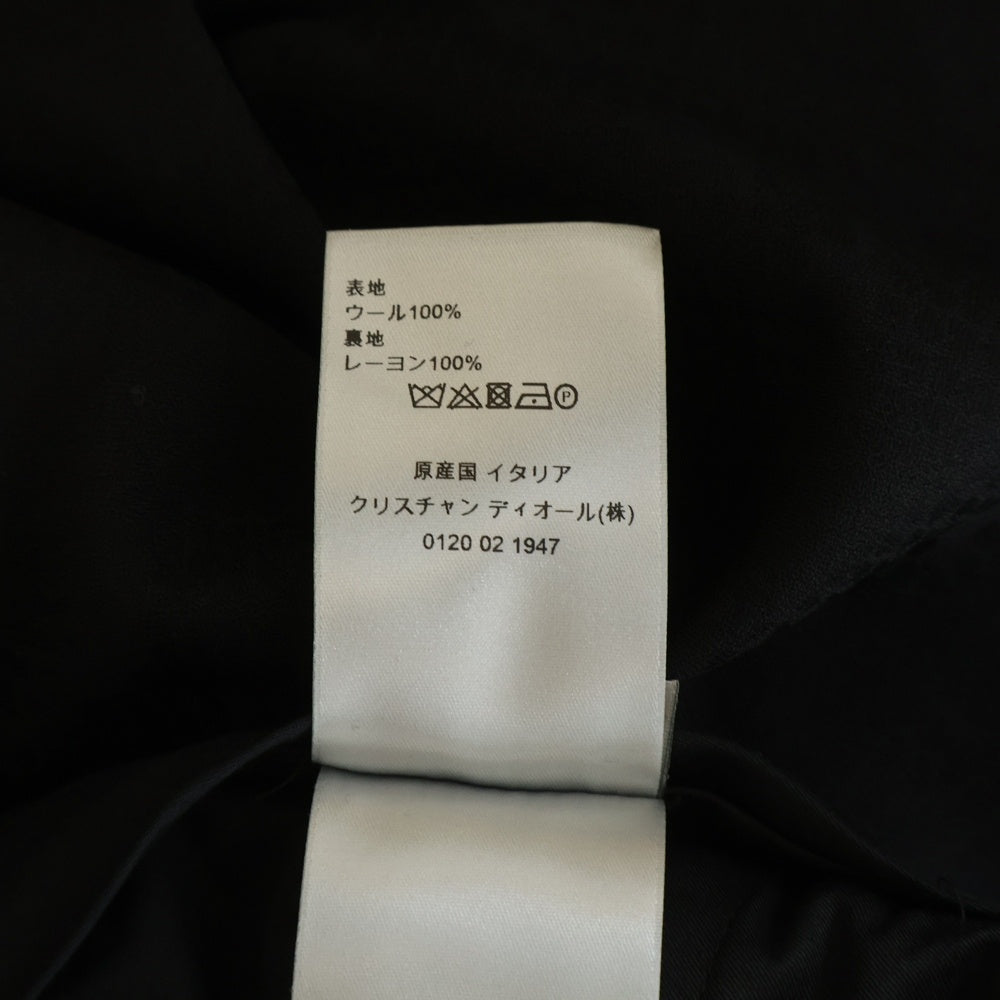 DIOR(ディオール) 19AW パイソン柄 ウール スラックスパンツ ブラック