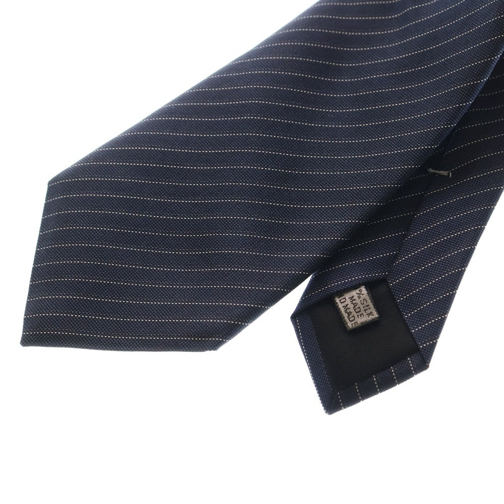 Dior HOMME(ディオールオム) ストライプ シルク ネクタイ ネイビー