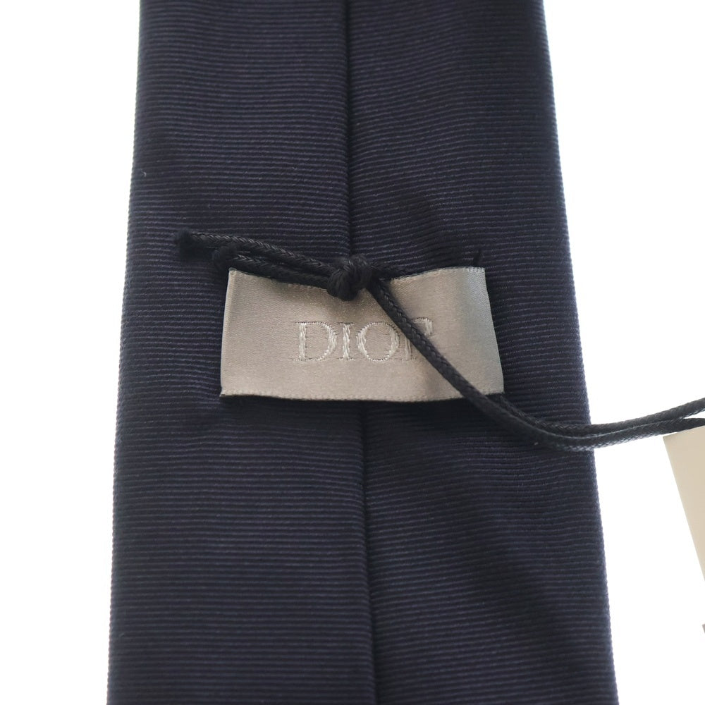 DIOR(ディオール) ×KAWS BEE カウズ ビー刺繍 シルク ネクタイ ネイビー