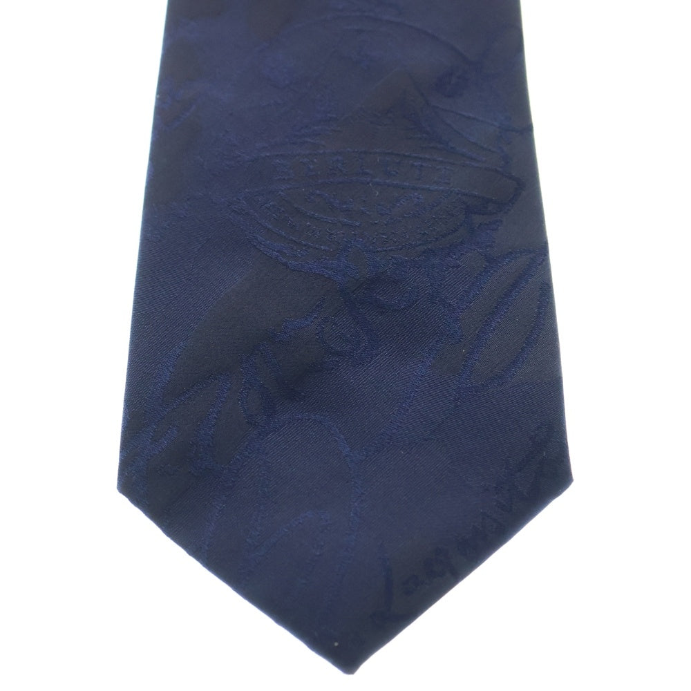 Berluti(ベルルッティ) スクリット カリグラフィ シルク ネクタイ ブルー