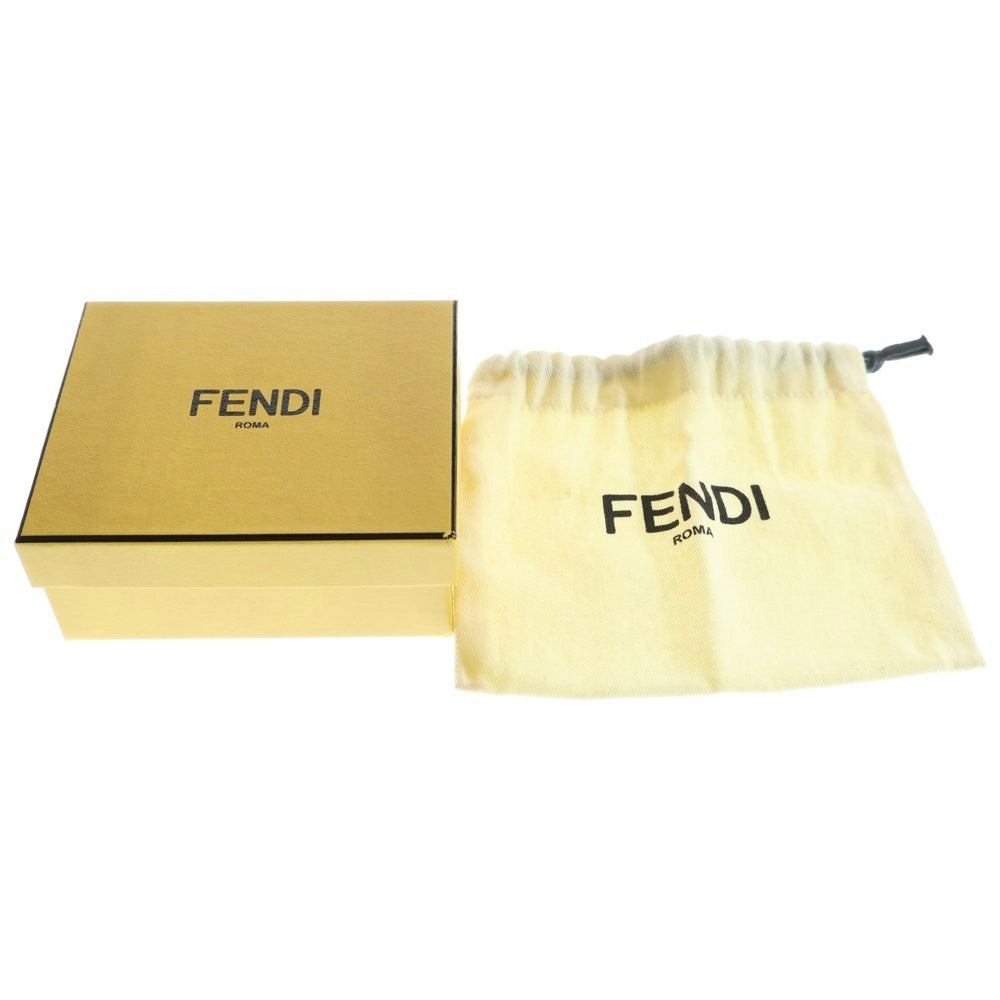 FENDI(フェンディ) マイクロ トリフォールド バグズアイ モンスターモチーフ レザー スモール コンパクトウォレット 三つ折り財布 ピンク レディース 8M0395 3IF F13DP