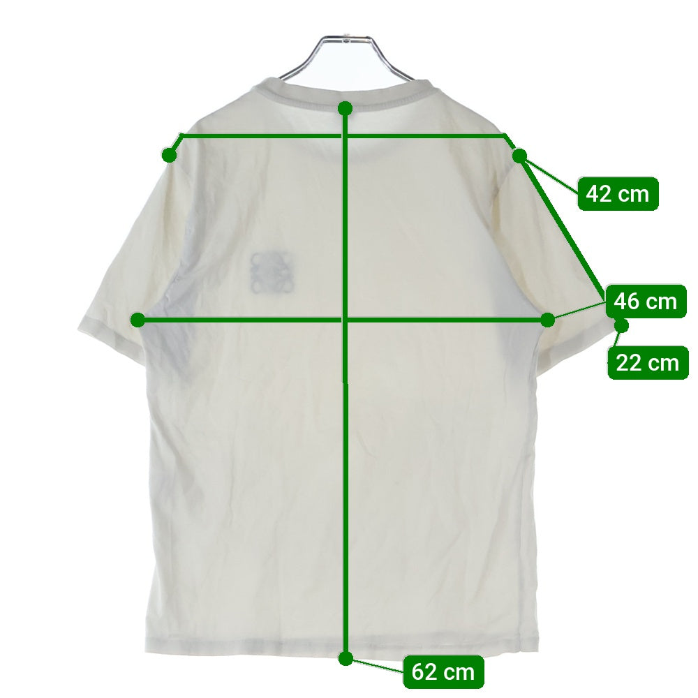 LOEWE(ロエベ) 22SS アナグラムロゴ刺繍 クルーネック半袖Tシャツ