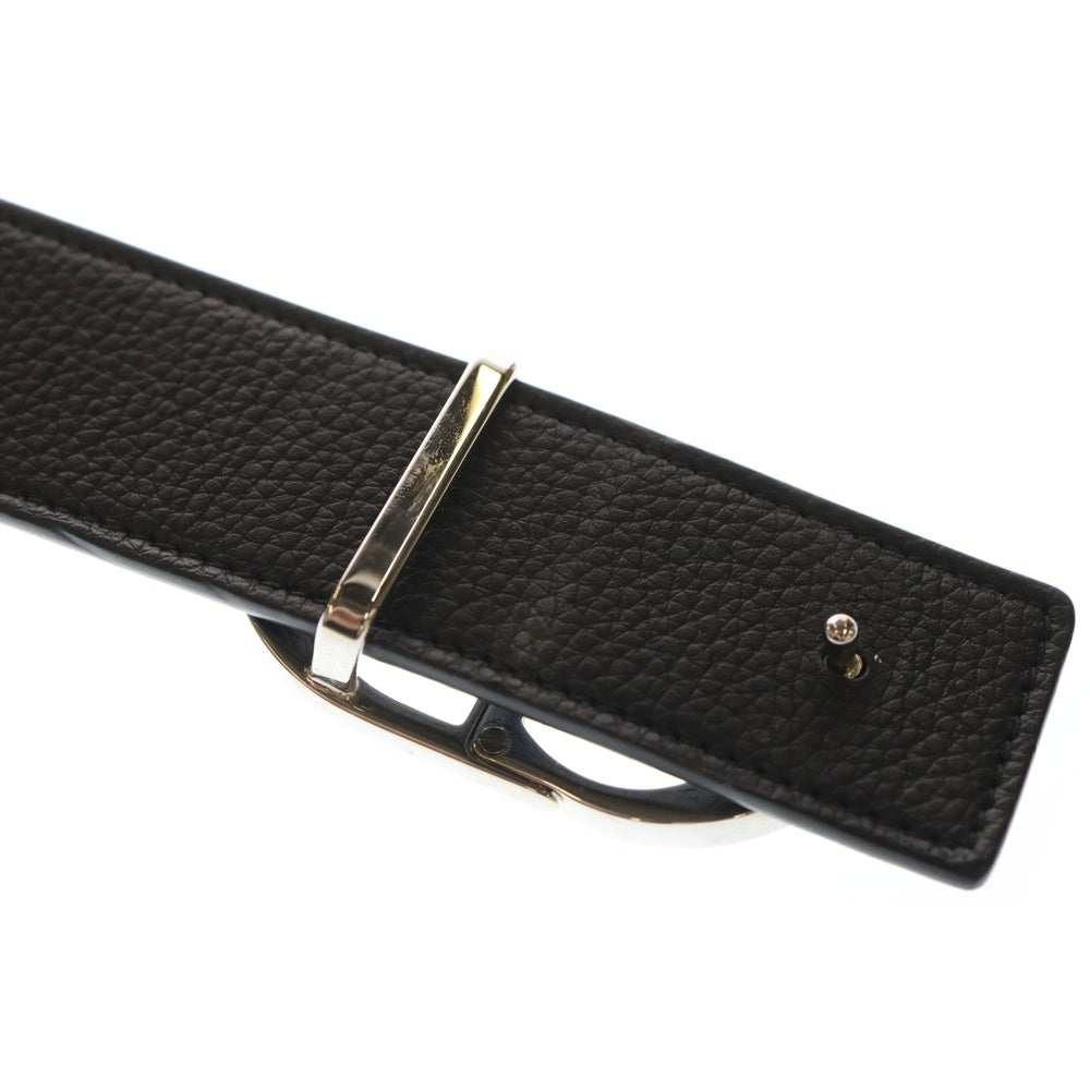 DIOR(ディオール) CDアイコン ロゴバックル レザーベルト ブラック