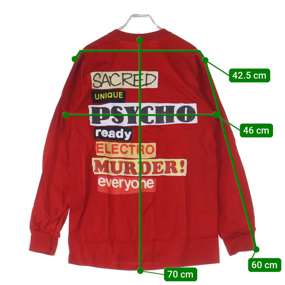 SUPREME(シュプリーム) 20SS Sacred Unique Long Sleeve Tee セイクリッド ユニーク ロングスリーブ クルーネック 長袖Tシャツ カットソー レッド