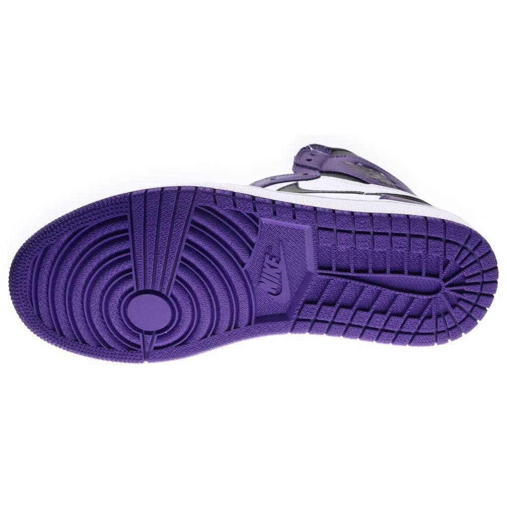 NIKE(ナイキ) AIR JORDAN 1 RETRO HIGH OG COURT PURPLE エアジョーダン1 コートパープル ハイカットスニーカー ホワイト/パープル US8.5/26.5cm 555088-500