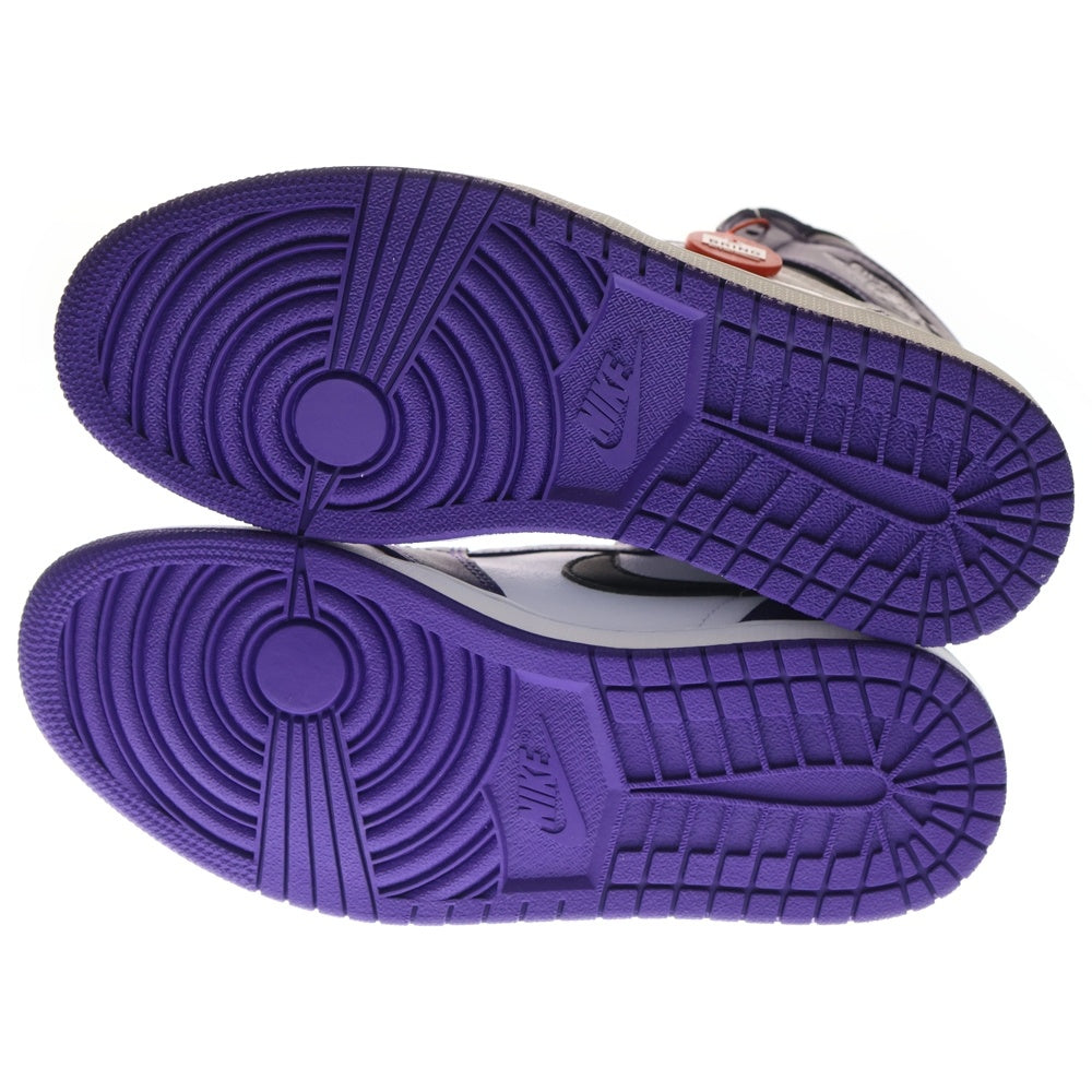 NIKE(ナイキ) AIR JORDAN 1 RETRO HIGH OG COURT PURPLE エアジョーダン1 コートパープル ハイカットスニーカー ホワイト/パープル US8.5/26.5cm 555088-500