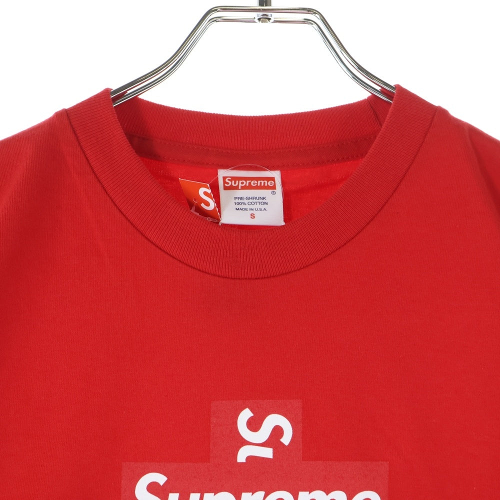 SUPREME(シュプリーム) 20AW Cross Box Tee クロスボックスロゴ プリント クルーネック 半袖Tシャツカットソー レッド