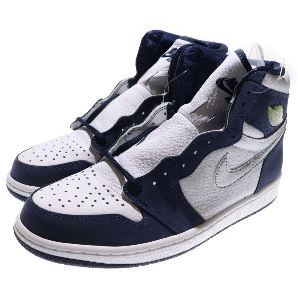 NIKE(ナイキ) AIR JORDAN 1 HIGH OG CO JP MIDNIGHT NAVY エアジョーダン1 ミッドナイトネイビー ハイカットスニーカー ホワイト/ネイビー US8.5/26.5cm DC1788-100
