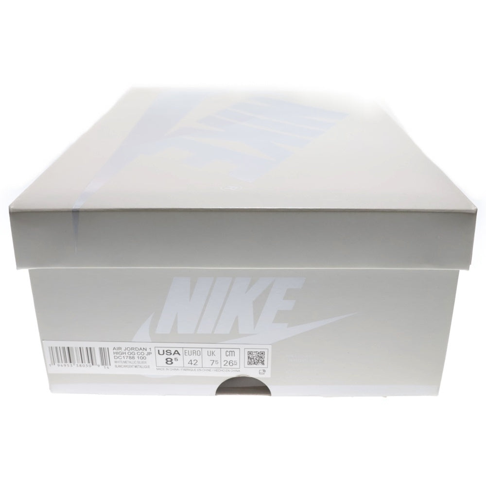 NIKE(ナイキ) AIR JORDAN 1 HIGH OG CO JP MIDNIGHT NAVY エアジョーダン1 ミッドナイトネイビー ハイカットスニーカー ホワイト/ネイビー US8.5/26.5cm DC1788-100