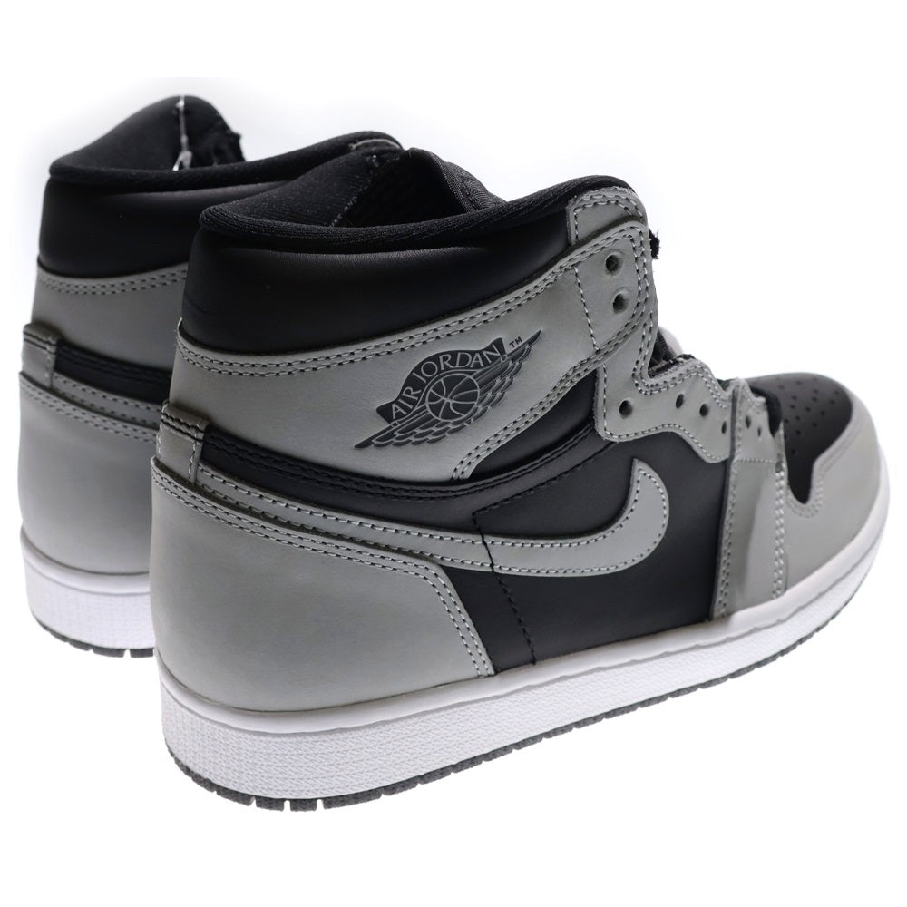 NIKE(ナイキ) AIR JORDAN 1 RETRO HIGH OG SHADOW 2.0 エア ジョーダン1 シャドウ 2.0 ハイカットスニーカー グレー/ブラック US8.5/26.5cm 555088-035