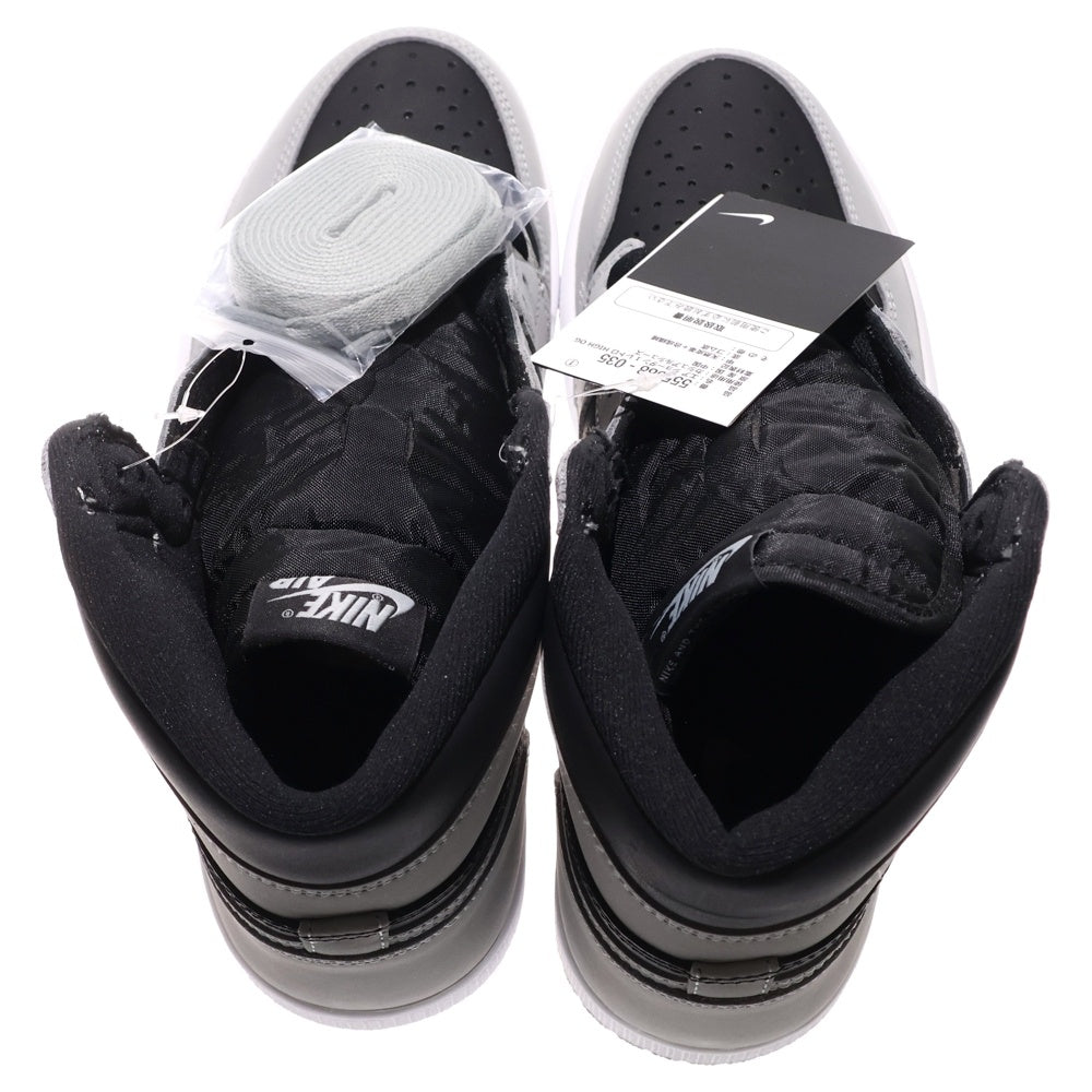 NIKE(ナイキ) AIR JORDAN 1 RETRO HIGH OG SHADOW 2.0 エア ジョーダン1 シャドウ 2.0 ハイカットスニーカー グレー/ブラック US8.5/26.5cm 555088-035
