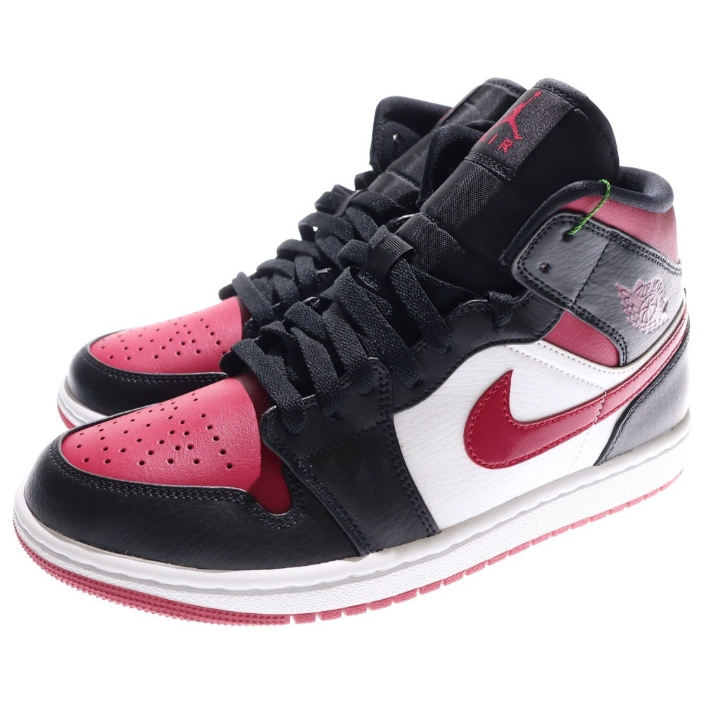 NIKE(ナイキ) AIR JORDAN 1 MID エアジョーダン ミッドカットスニーカー ボルドー US8.5/26.5cm 554724-066