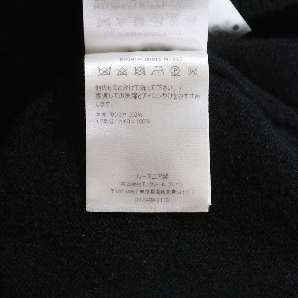 MONCLER(モンクレール) 21AW レイヤードネック カシミヤ ニット セーター ブラック G20919C00015 M1213