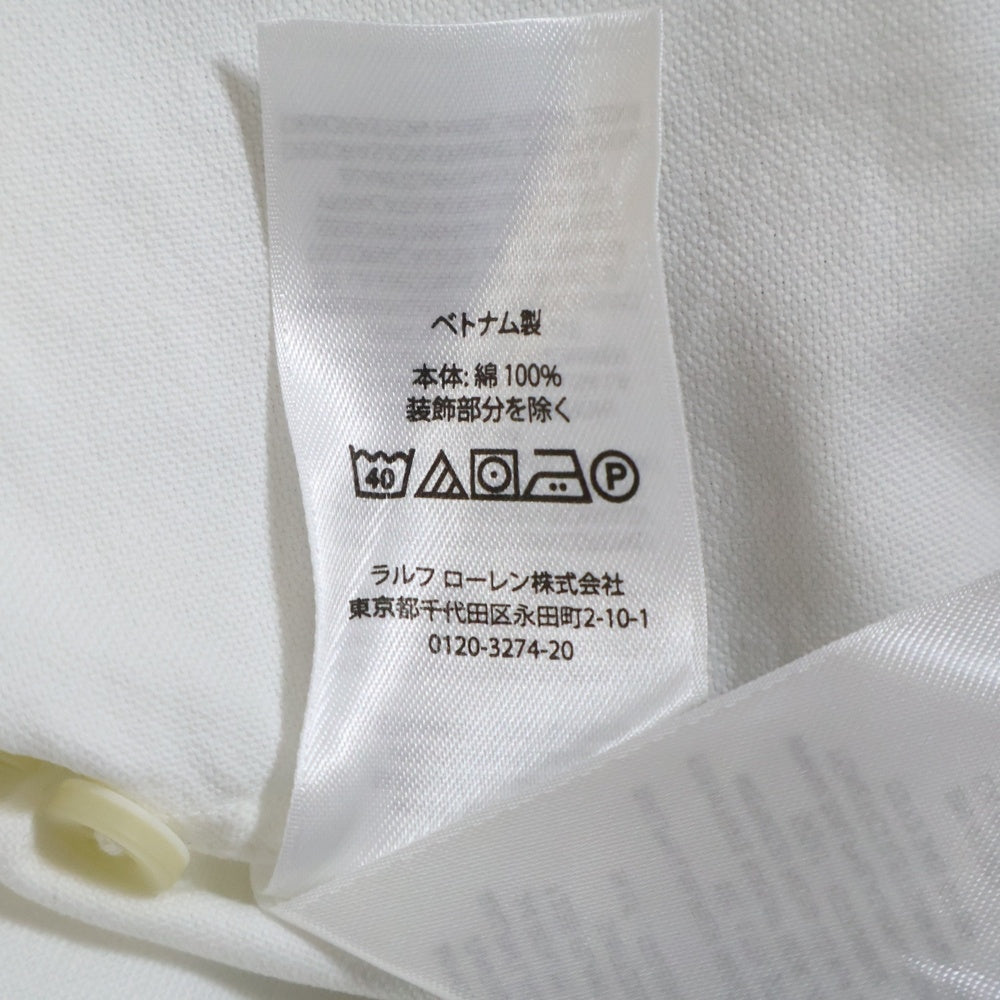 POLO RALPH LAUREN(ポロラルフローレン) ポニー刺繍 ボタンダウン コットン 長袖シャツ ホワイト