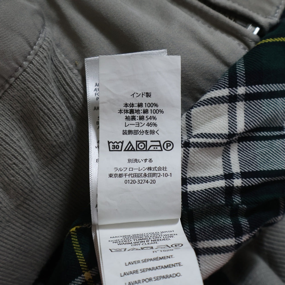 POLO RALPH LAUREN(ポロラルフローレン) ポニー刺繍 裏地チェック