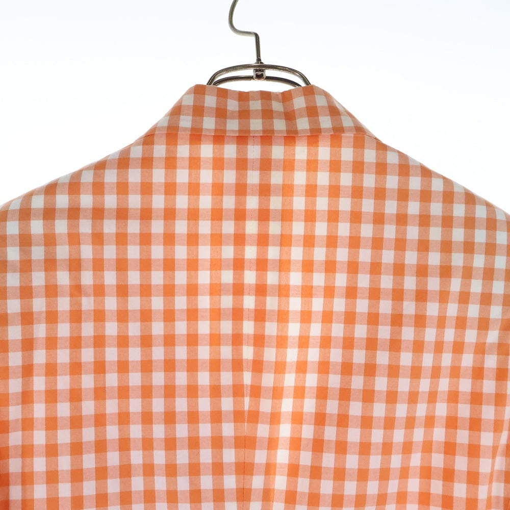 robe de chambre COMME des GARCONS(ローブドシャンブル コムデギャルソン) 01SS ギンガムチェック 2B シングルテーラードジャケット オレンジ レディース RJ-100500 AD2000